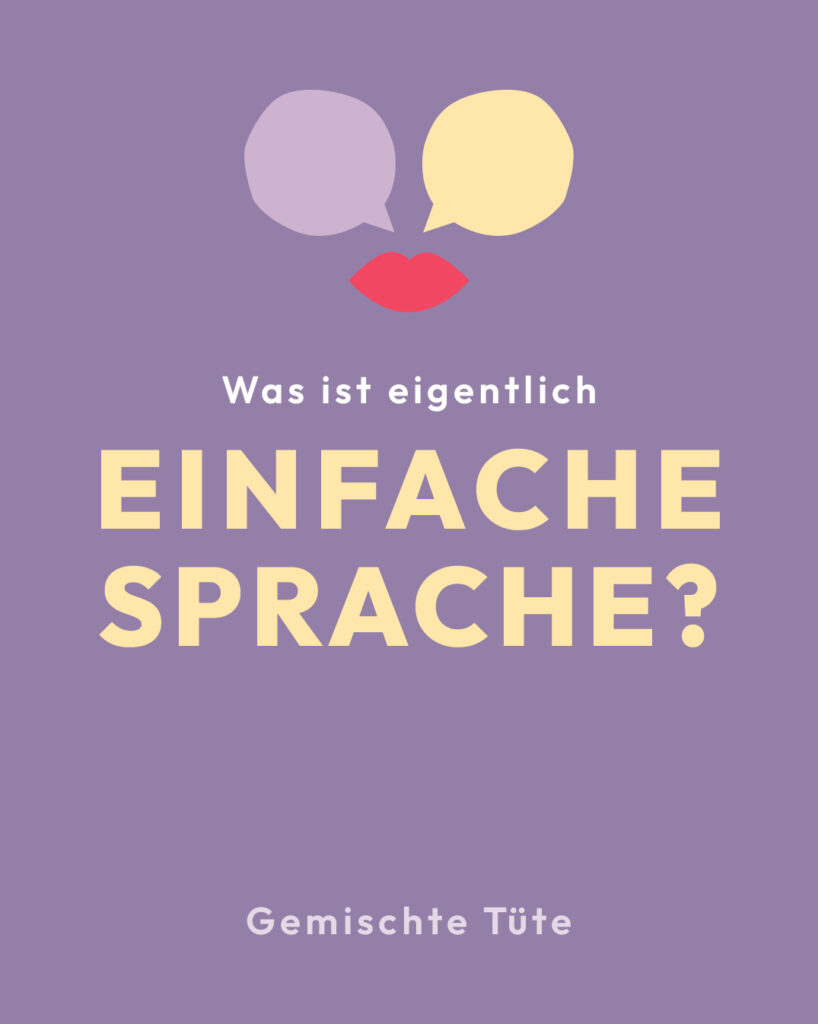Text-Tafel: "Was ist eigentlich Einfache Sprache?"